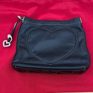 Brighton Jodi Romantic & Victorian  crossbody bag w/heart charm. (Mlb)